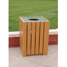 Heavy Duty Square Trash Receptacle